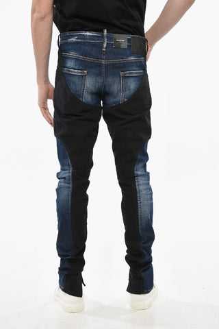 ICON Two-Tone Jeans TECHNO COOL GUY with Leather Strap and 16cm Lettering Logo