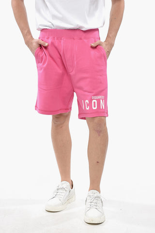 ICON Solid-Color Shorts RELAX FIT with Printed Logo