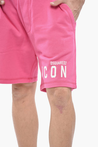 ICON Solid-Color Shorts RELAX FIT with Printed Logo