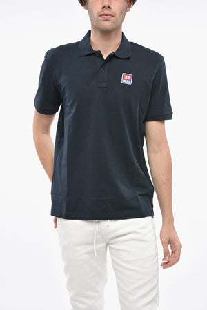 Polo aus Hopsack-Baumwollmischung SMITH mit Patch-Logo
