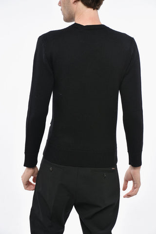 MANCHESTER CITY LIMITED EDITION Wool Crewneck Sweater with Contrast Print