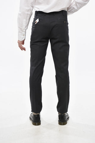 Stretch Virgin Wool Skinny Fit Pants