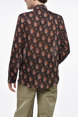 Bandana-Print Shirt WESTERN with Snap Buttons