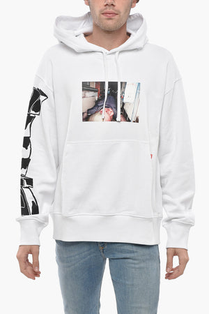 RED TAG Hoodie MACS aus Baumwollfleece mit Print