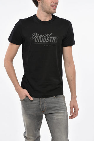 Cotton INDUSTRY TEAM T-Shirt with Ton sur Ton Print