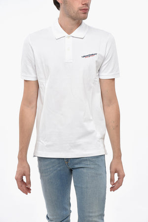 Cotton Blend Polo SMITH with Printed Logo