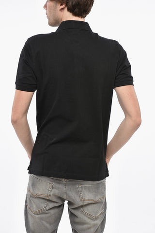 Hopsack Cotton-Blend Polo SMITH with Patch Logo