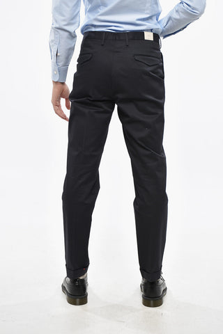 Pantaloni in Cotone Stretch a 1 Pince
