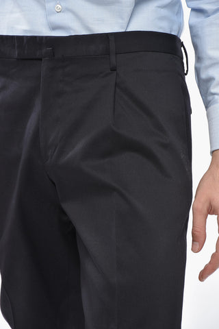 Pantaloni in Cotone Stretch a 1 Pince