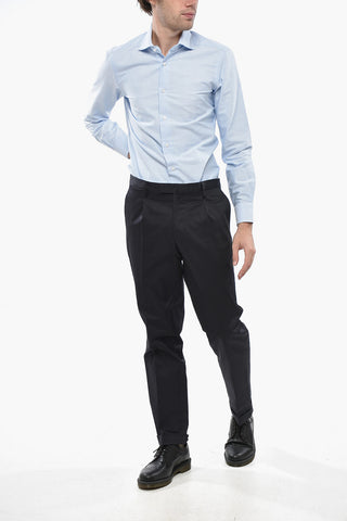 Pantaloni in Cotone Stretch a 1 Pince