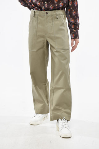 Workwear-Hose aus reiner Baumwolle mit geradem Bein