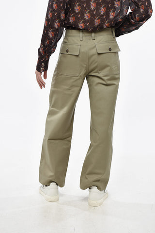 Workwear-Hose aus reiner Baumwolle mit geradem Bein