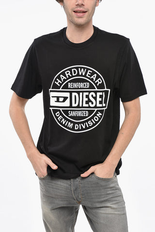Crewneck T-Shirt HARD WEAR With Front Print