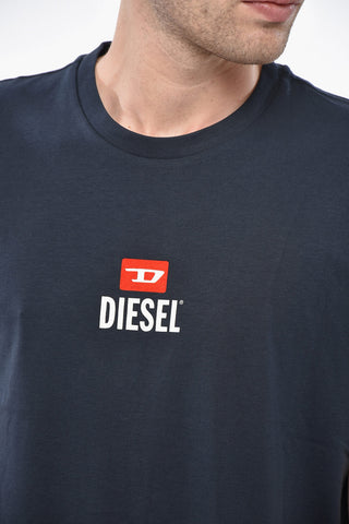 T-Shirt Mit Rundhalsausschnitt Aus Baumwolle Mit Aufgedrucktem Logo