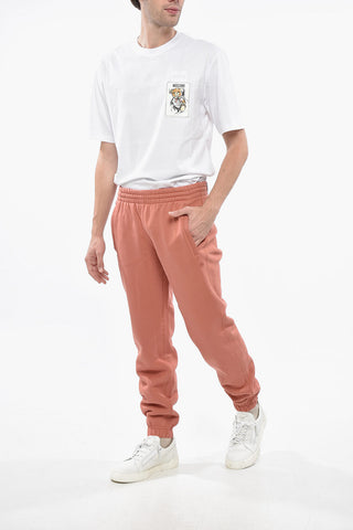 Straight Leg Fleeced Cotton Joggers
