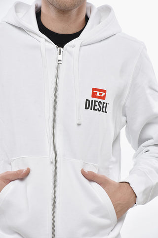 Full-Zip Hoodie With Printed Logo