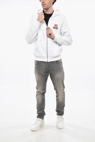 Full-Zip Hoodie With Printed Logo