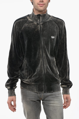 RED TAG Chenille Full-Zip Sweatshirt with Mock Neck