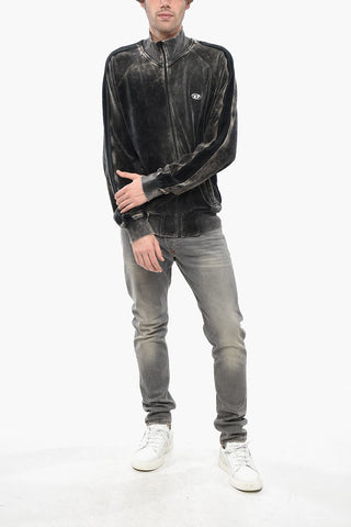 RED TAG Chenille Full-Zip Sweatshirt with Mock Neck
