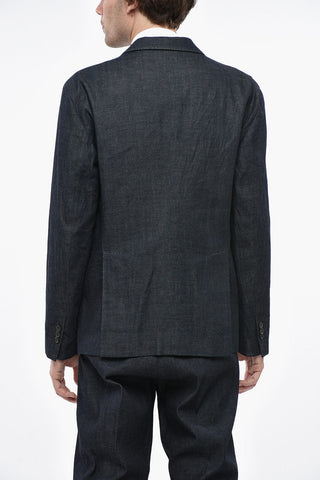 데님 투 버튼 수트 NEW YORK 투 슬릿