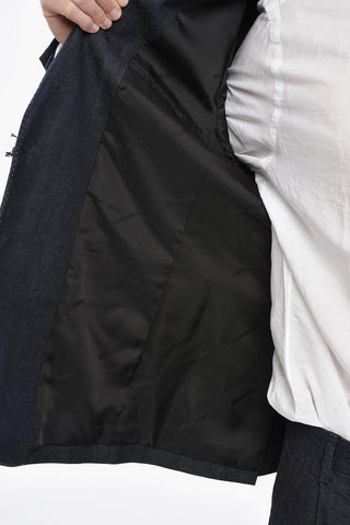 데님 투 버튼 수트 NEW YORK 투 슬릿