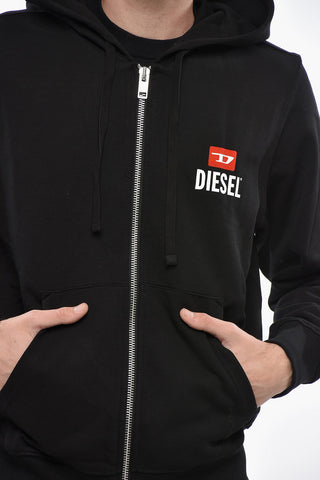 Full-Zip Hoodie With Printed Logo