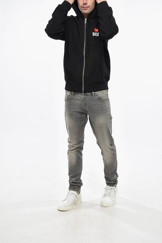 Full-Zip Hoodie With Printed Logo
