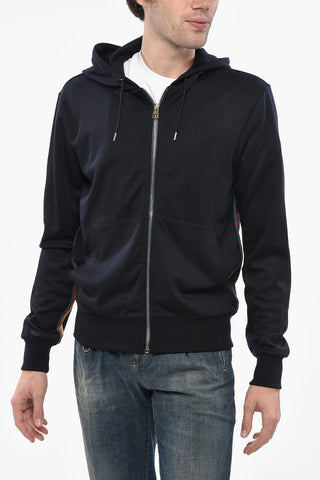 Merino Wool Sweatshirt with Zip Closure