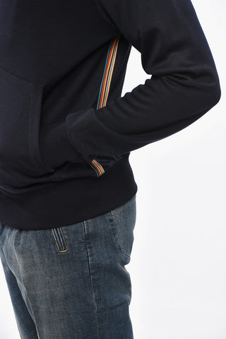 Merino Wool Sweatshirt with Zip Closure