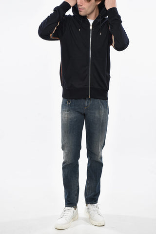 Merino Wool Sweatshirt with Zip Closure