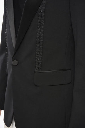 Giacca Tuxedo  LONDON In Misto Lana Vergine con Corsetto