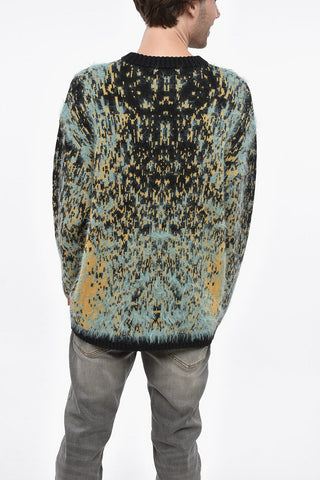 RED TAG Wool-Blend Eyelash Crewneck Sweater