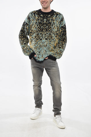 RED TAG Wool-Blend Eyelash Crewneck Sweater
