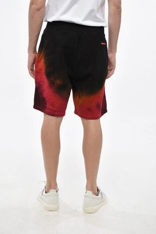 Cotton Fleece Shorts D2 FLAME with Elastic Waistband