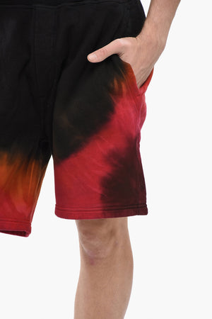 Cotton Fleece Shorts D2 FLAME with Elastic Waistband