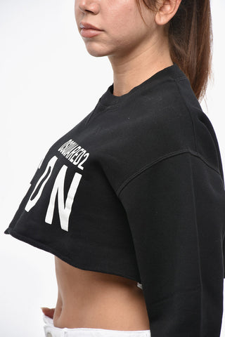 ICON Rundhals-Sweatshirt COOL Cropped Zweifarbig