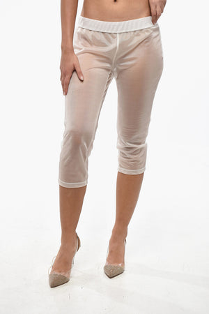 Cropped Skinny-Hose mit seitlichem Reißverschluss
