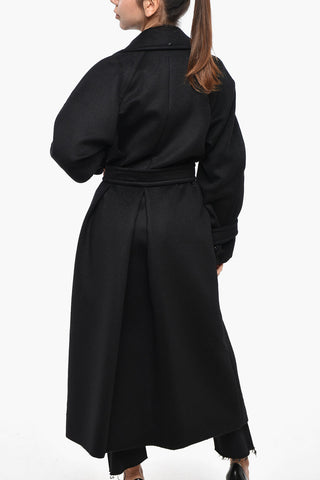 SPORTMAX Double-breasted Virgin Wool Coat