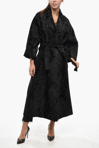 ATELIER Flocked Wool EDOLO Coat with Belt