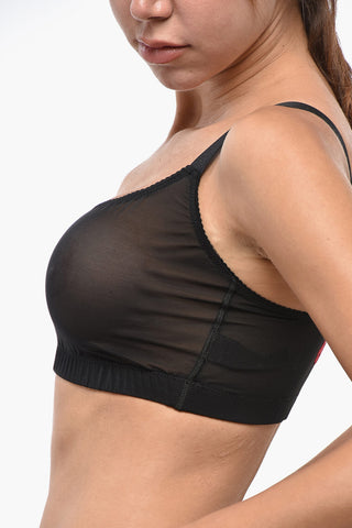 Transparenter BH mit Honey-Detail aus Velours
