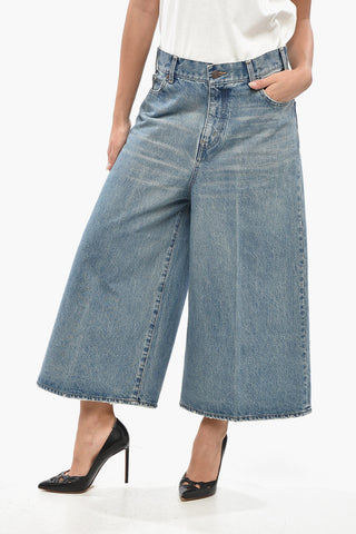 Cotton Gaucho Denims with Belt Loops