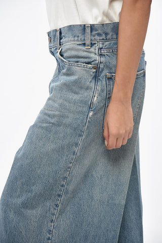 Cotton Gaucho Denims with Belt Loops