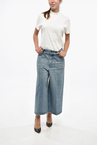 Cotton Gaucho Denims with Belt Loops