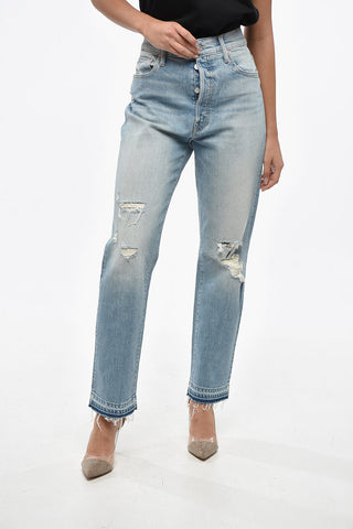 Jeans HIKER HOVER UNDONE  Distressed Con Bottone Logato 18cm