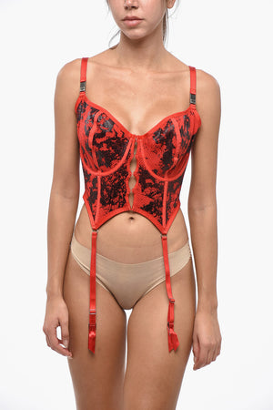 FENTY X DIESEL Mesh Bustier FISHNET with Garters