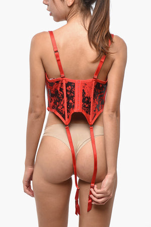 FENTY X DIESEL Mesh Bustier FISHNET with Garters