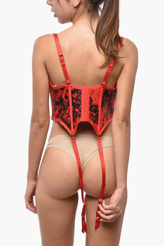 FENTY X DIESEL Mesh-Bustier FISHNET mit Strumpfhaltern