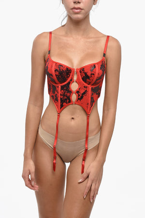 FENTY X DIESEL Bustier FISHNET in Rete con Reggicalze