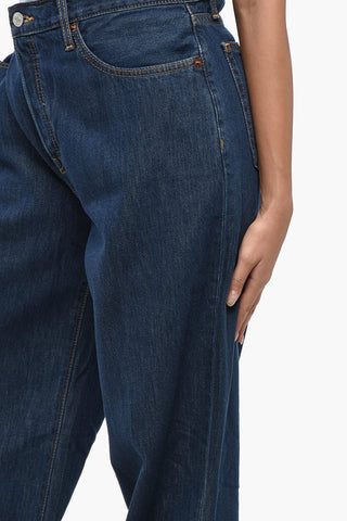 Jeans FORTUNA A Gamba Larga e a Vita Media 32cm