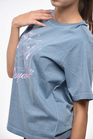 T-shirt Girocollo Easy Fit Con Stampa